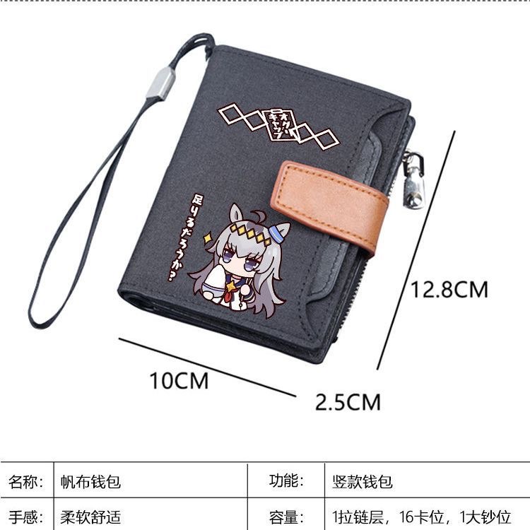 Women Bags With Wallet - 日本のアニメリトルクリハットショートコスプレ財布ハンドヘルドポータブルゼロ財布学生カードバッグ男性と女性用