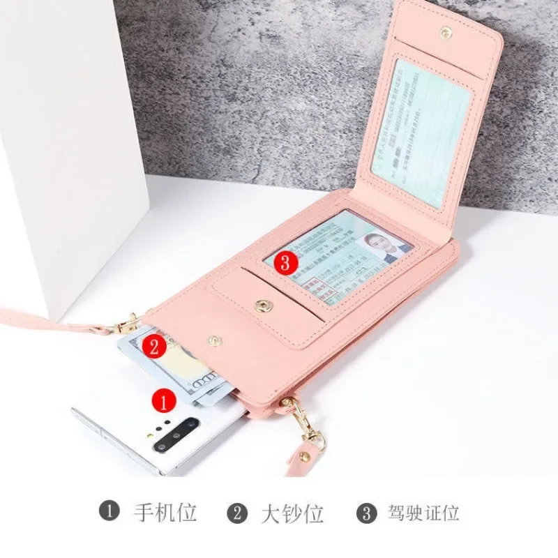 Women Bags Leather - クロスボディ携帯電話バッグ女性女の子用ユニバーサル携帯電話オーガナイザーポーチタッチスクリーン携帯ケースショルダーバッグPUレザー
