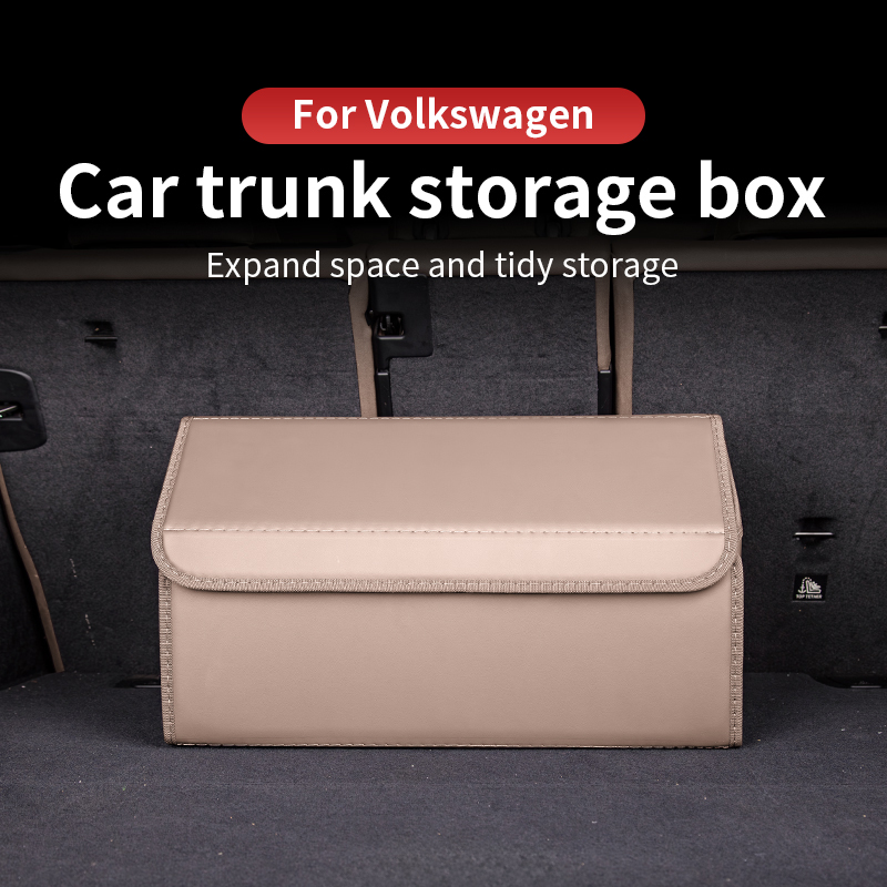 Box Bag Rigid - フォルクスワーゲンの折りたたみ式カバー付き防塵設計、強化された硬質素材、取り付けが簡単な車用トランク収納ボックスに適しています。