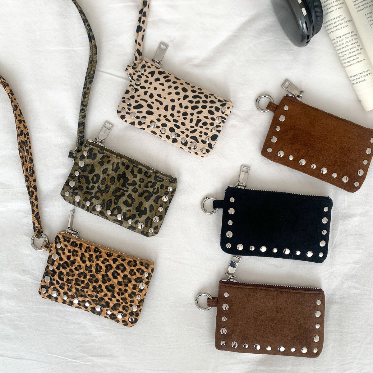 新しいスタッズ付きショルダーバッグミニクレジットカードホルダ - Women Bags With Wallet のレビューと価格