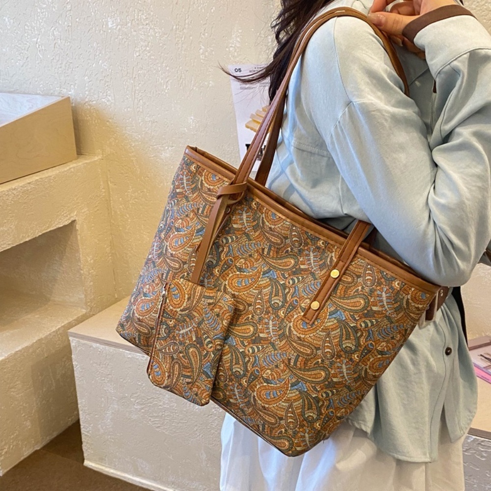 2 個女性大容量トートバッグ小銭入れセット韓国ファッション多 - Women'S Work Bags Tote のレビューと価格