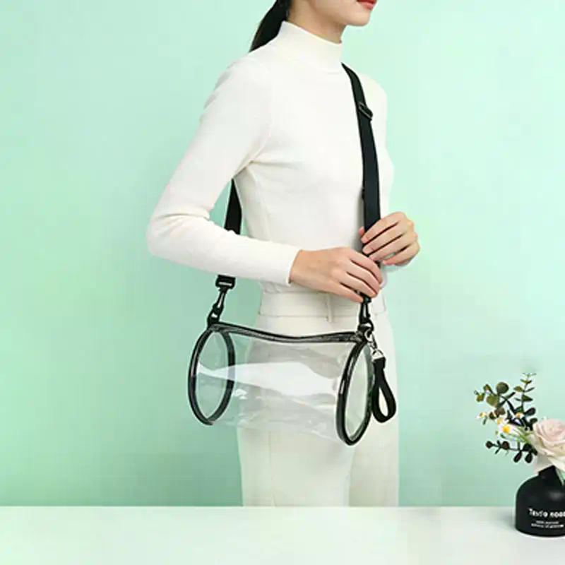 透明レーザークロスボディバッグ女性用円筒形ファッションミニシ - Women Bags Mini のレビューと価格