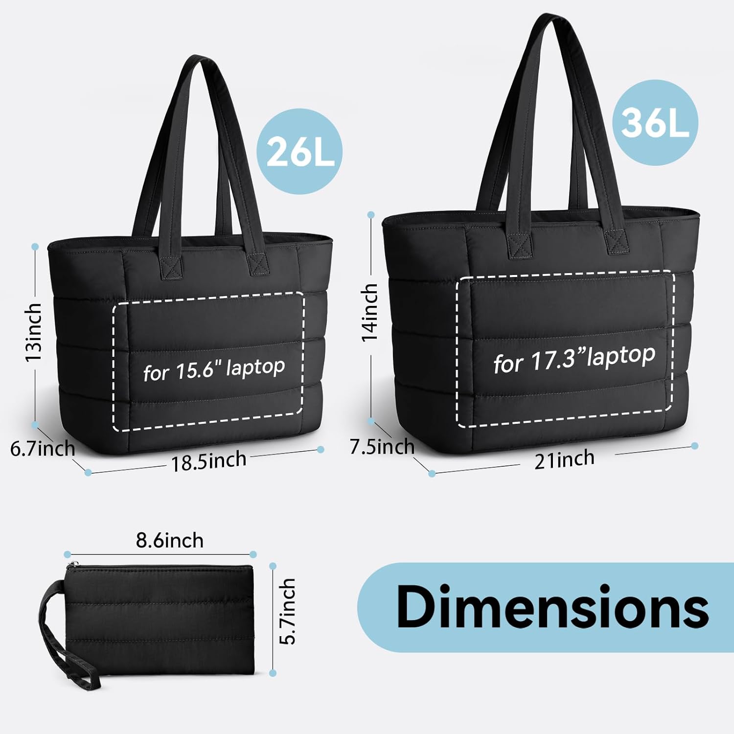 女性用パファートートバッグ、軽量パフィーショルダーバッグ、旅 - Women'S Work Bags Tote のレビューと価格