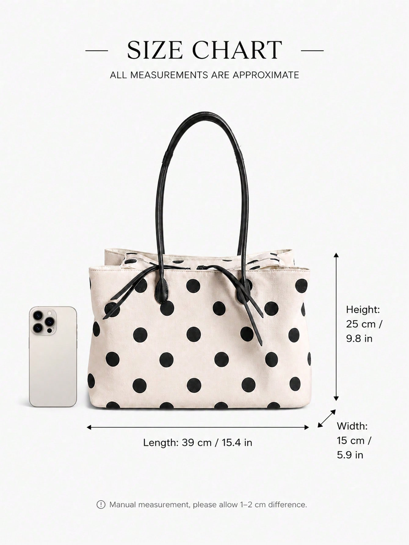 女性用大容量リネンポルカドットトートバッグ、新しいニッチな通 - Women'S Work Bags Tote のレビューと価格