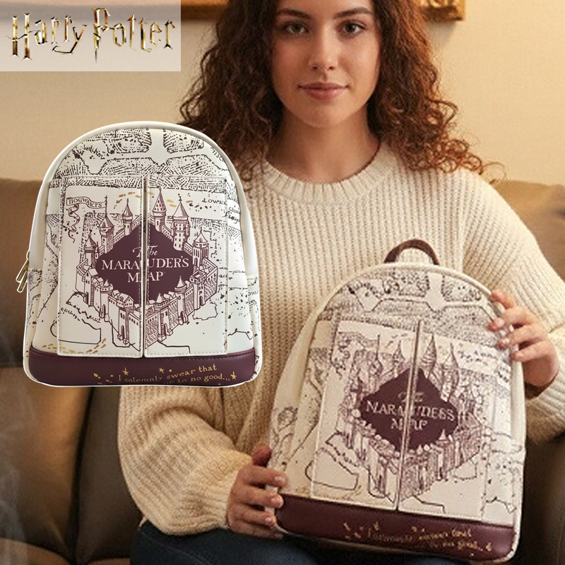 ハリー・ポッター地図柄プリントコスプレ女性用ダブルストラップ - Women Bags Mini のレビューと価格