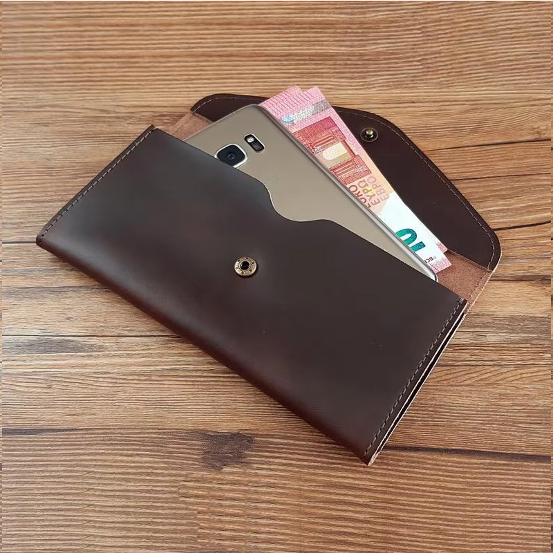 カスタム名入り手作り革製封筒型財布 レディース クラッチバッ - Women Bags Ck のレビューと価格