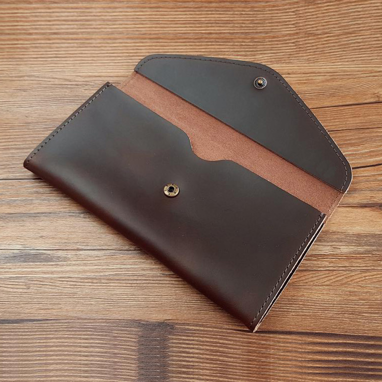 カスタム名入り手作り革製封筒型財布 レディース クラッチバッ - Women Bags Ck のレビューと価格