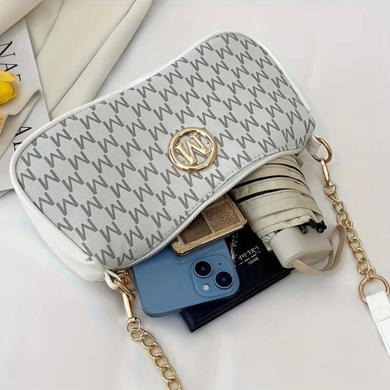 フランス風レトロな女性用アンダーアームバッグ、レタープリント - Women Bags Zip のレビューと価格