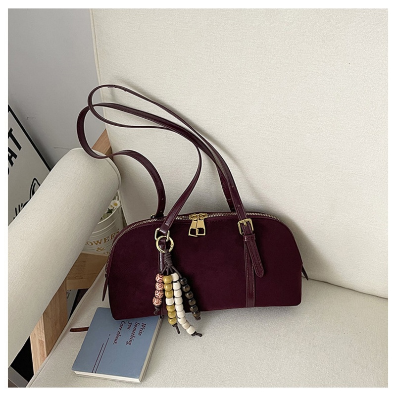 レディース レトロ バゲット ショルダーバッグ エレガントな - Women Bags Zip のレビューと価格
