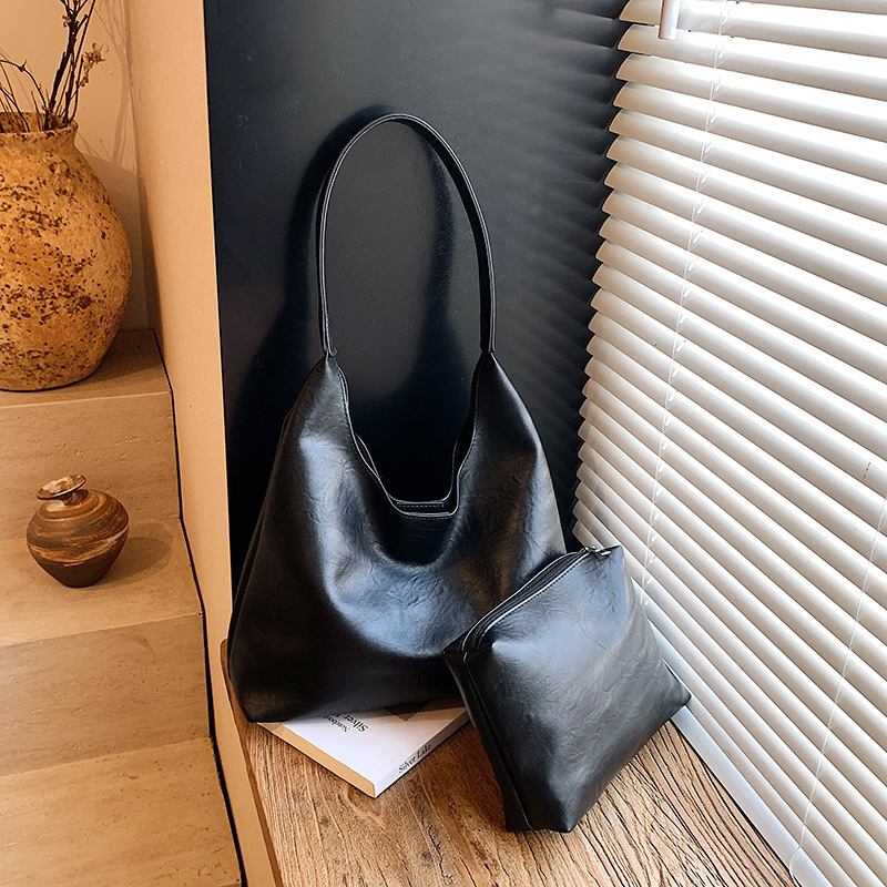 レトロシンプルな大型レディーストートショルダーバッグ 202 - Women'S Work Bags Tote のレビューと価格