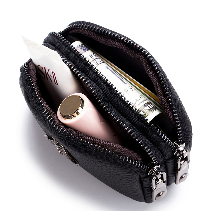 女性牛革ダブルジッパーポータブル財布バッグ蜂カード Hode - Women Bags Ck のレビューと価格