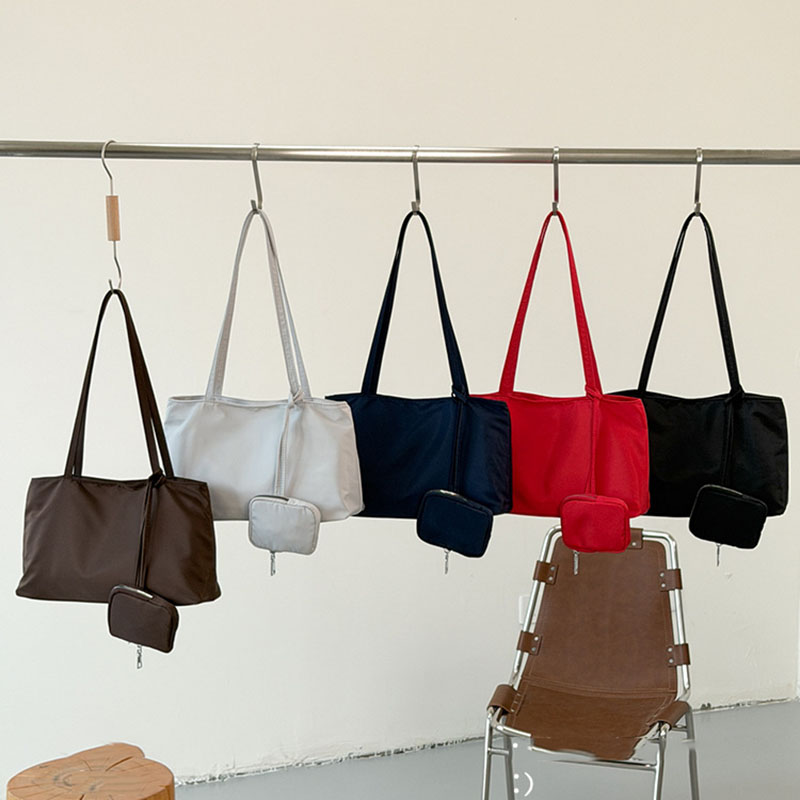 シンプルな大容量通勤ショルダーバッグ韓国カジュアルファッショ - Women Bags With Wallet のレビューと価格