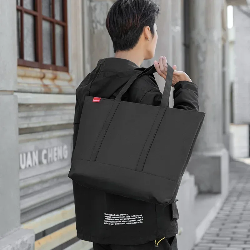 和風メンズハンドバッグカジュアルキャンバストップハンドルバッ - Shopper Tote Canvas のレビューと価格