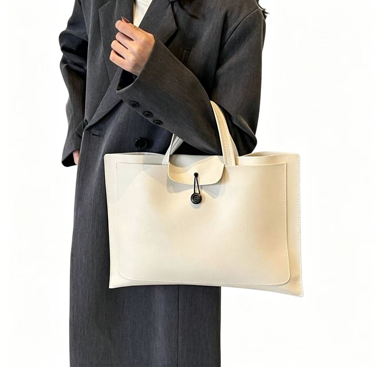 女性用カジュアル大容量PUハンドバッグ 2026年新作 ファ - Women'S Work Bags Tote のレビューと価格