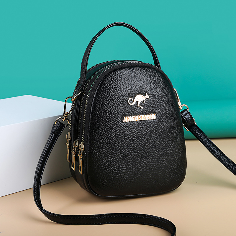 シックなPUレザーミニトートバッグ、スタイリッシュなデュアル - Women Bags Zip のレビューと価格