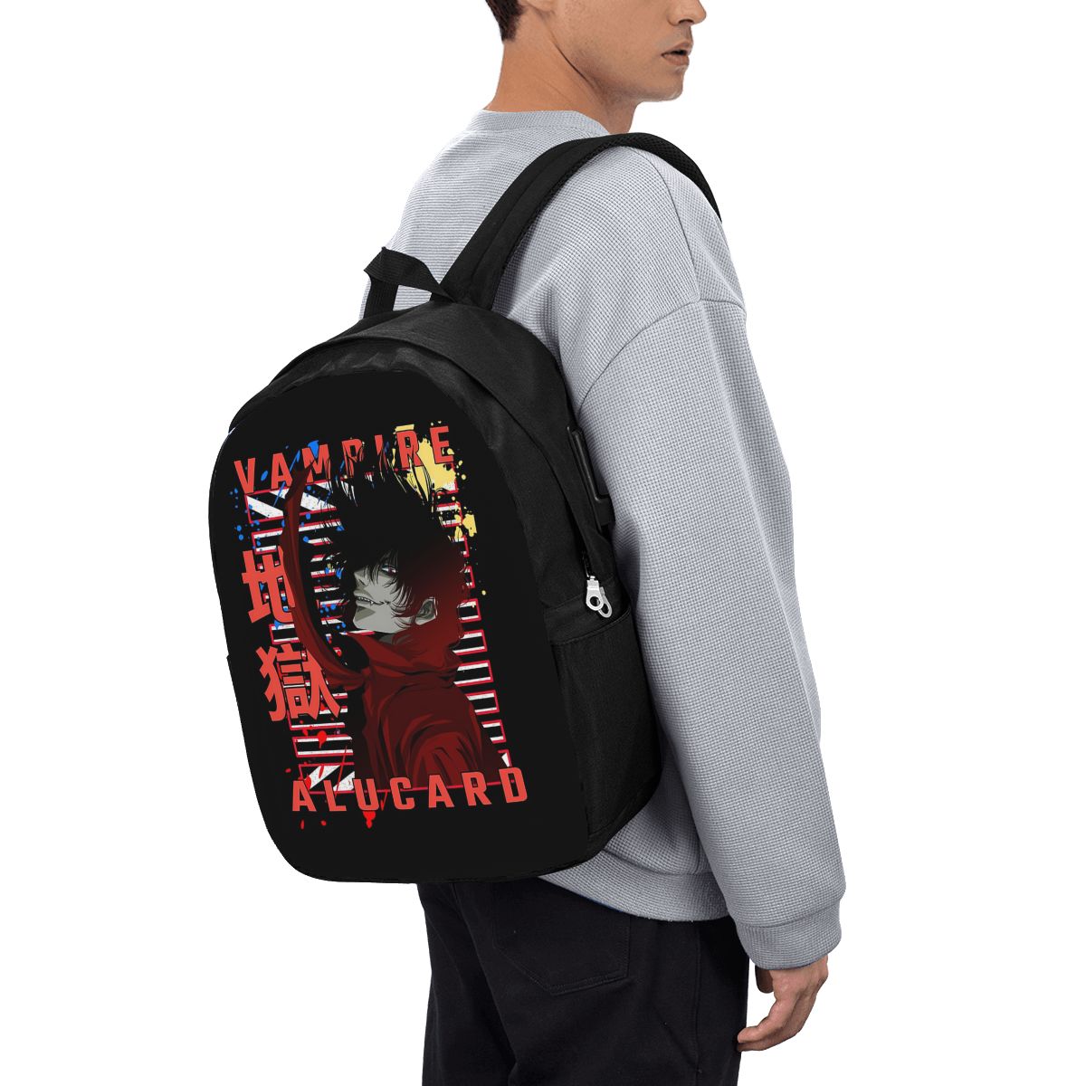 アルカード・ヘルシング漫画バックパック旅行ノートブックバッグ - Women Bags For Women のレビューと価格