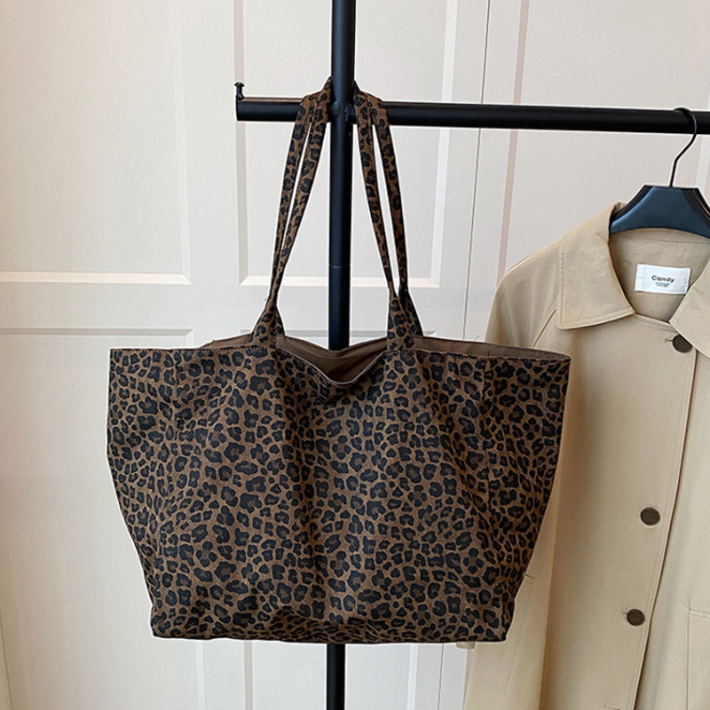 女性用レオパードプリントトートバッグ Y2K ヴィンテージ  - Women'S Work Bags Tote のレビューと価格
