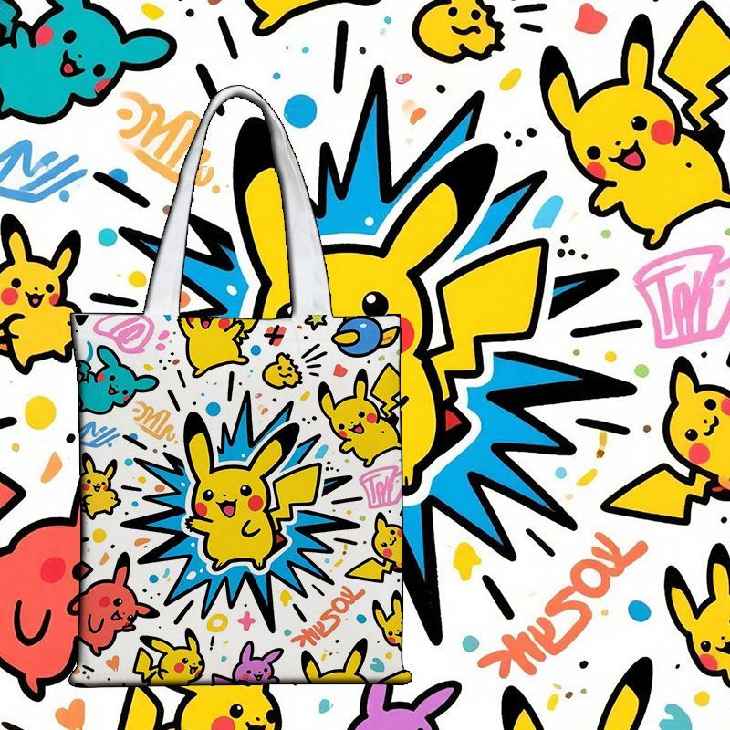 ポケモンかわいいキャンバスバッグキャンバストート学生指導バッ - Shopper Tote Canvas のレビューと価格