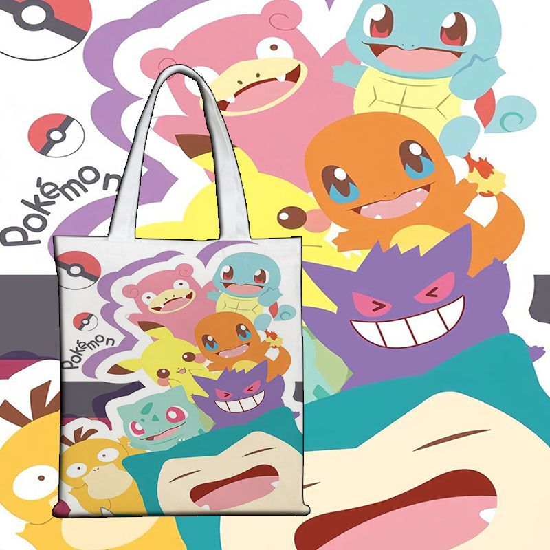 ポケモンかわいいキャンバスバッグキャンバストート学生指導バッ - Shopper Tote Canvas のレビューと価格