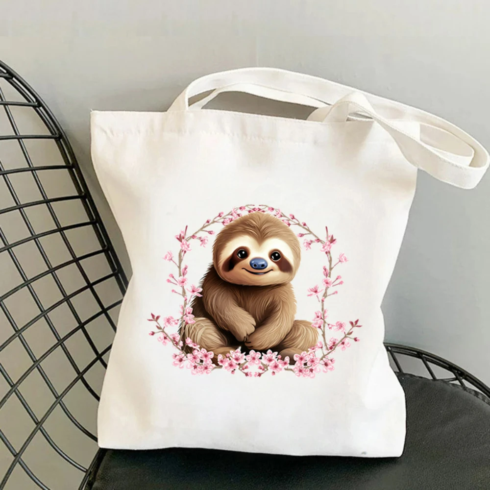 1pc コアラ桜プリントキャンバストートバッグ環境に優しい再 - Shopper Tote Canvas のレビューと価格