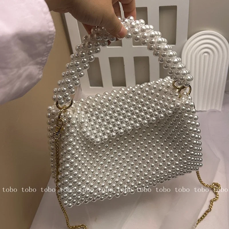 女性のための真珠の財布,透かし彫りのトートバッグ,レトロ,イ - Women Bags With Wallet のレビューと価格