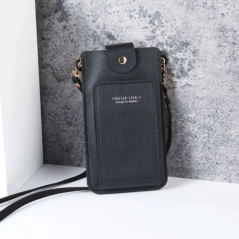 クロスボディ携帯電話バッグ女性女の子用ユニバーサル携帯電話オ - Women Bags Leather のレビューと価格