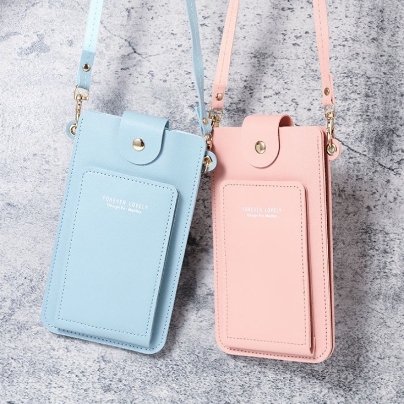 クロスボディ携帯電話バッグ女性女の子用ユニバーサル携帯電話オ - Women Bags Leather のレビューと価格