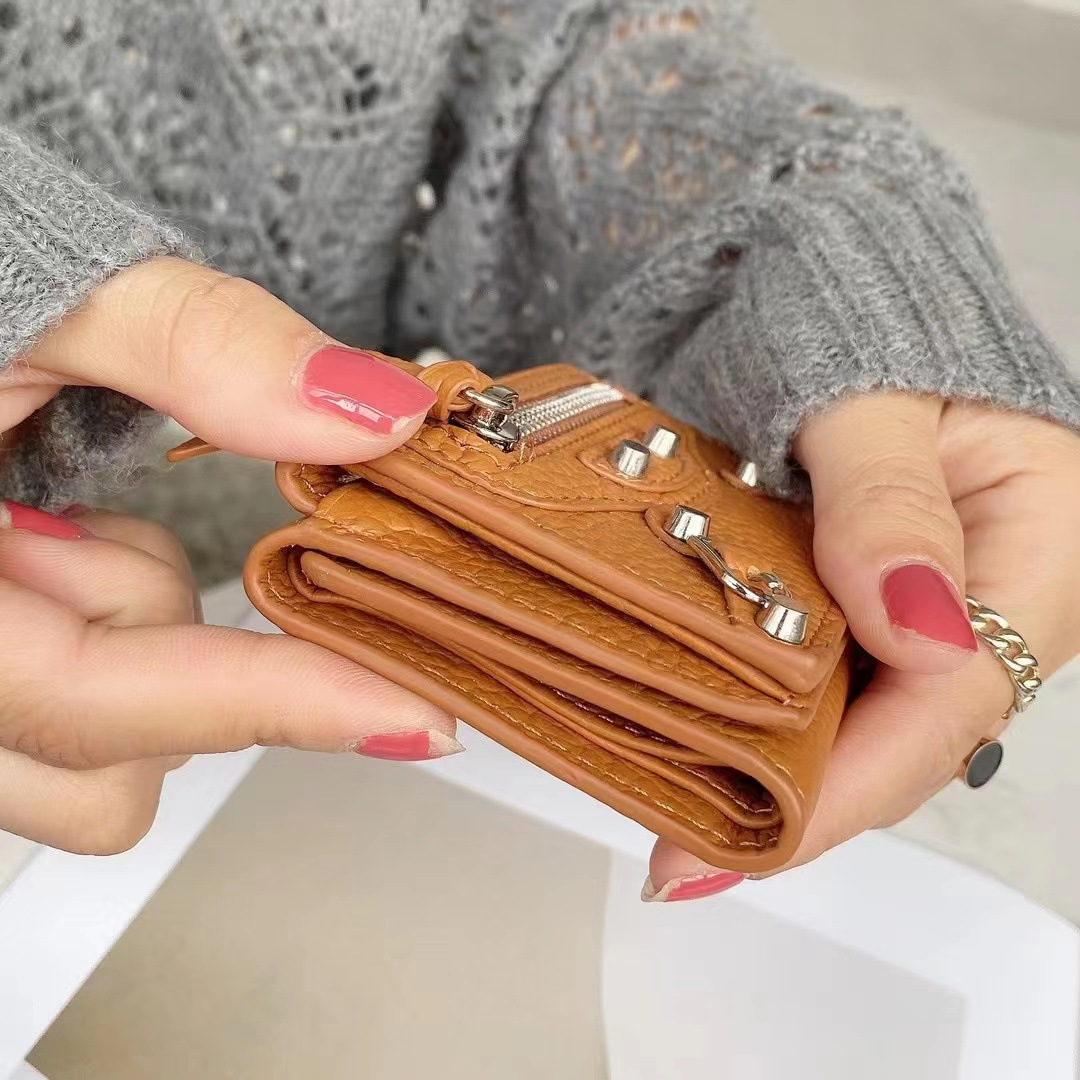 女性用本革財布,フラップ付き小銭入れ,ブランドデザイン,グレ - Women Bags Ck のレビューと価格