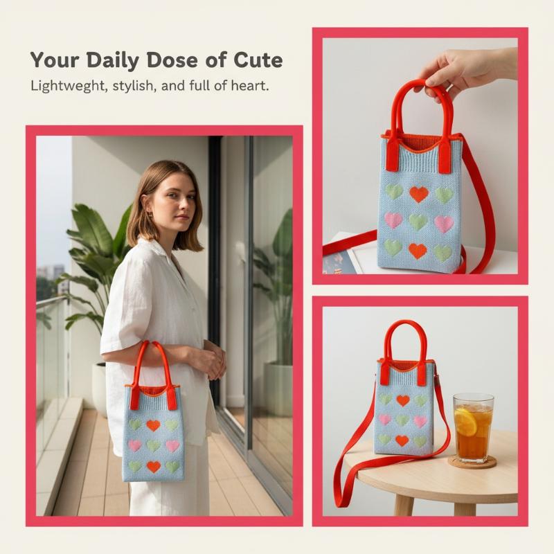 女性・女の子向けファッションニットミニショルダーバッグ、キュ - Women Bags Mini のレビューと価格